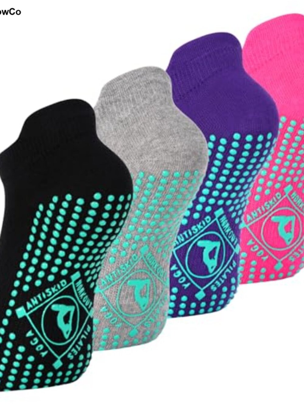Non Slip Grip Socks Yoga Barre Ballet Workout Hospital Grippy